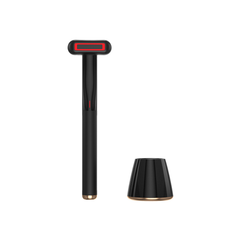 ソースメーカーのハンドヘルド電動アイビューティー器具、リフティングと引き締め用EMS微電流赤色光温湿布美容器具|undefined