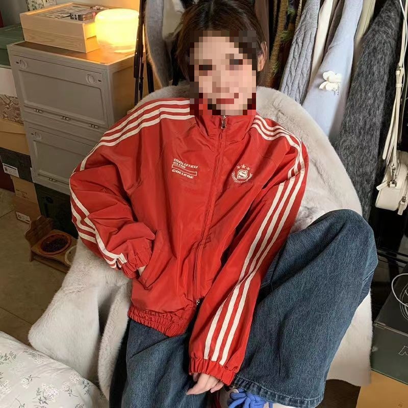 短款复古防风冲锋衣男女情侣款潮牌宽松休闲夹克外套潮|undefined
