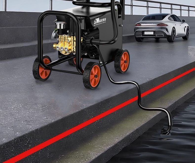 Menghu Black Cat High-Pressure Car Washing Machine 220V High-Power Household Cleaning Machine Pressure Water Gun Car Washing Pump Aluminum