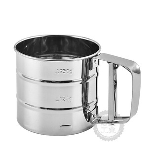 Factory direct stainless steel hand-held flour sieve hand-pressed semi-automatic filter powder sieve small flour sieve