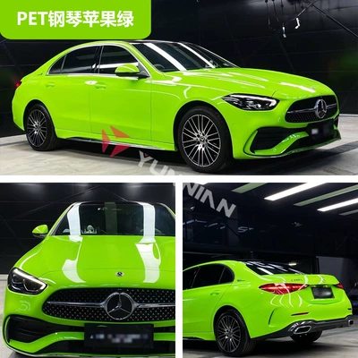 Auto Color Change Film – Pet Super Bright Crystal Color Changing - pet-piano-apple-green-15216m