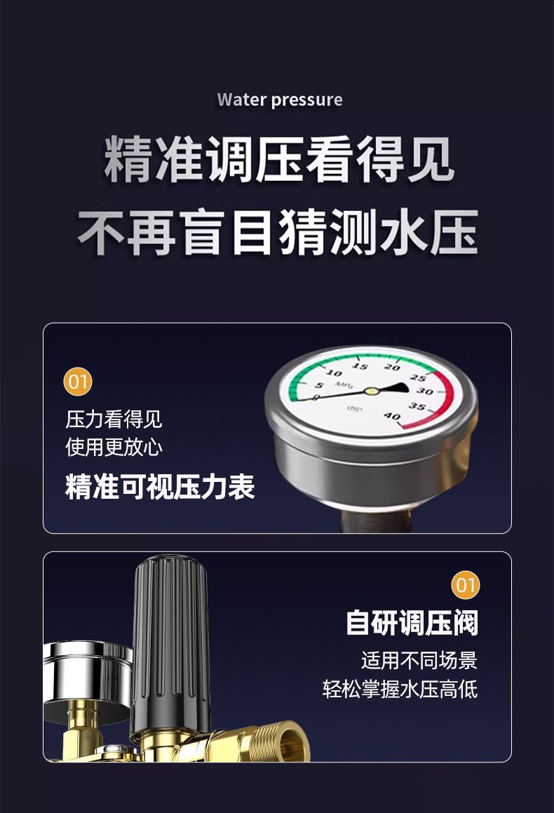 [Giulong Black Cat] Pressure Car Washing Machine 220V Household High-Power Plug-In Automatic Car Washing Machine