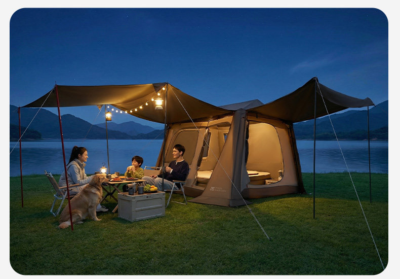 Source Factory Mugaodi Holiday Mountain Retreat 5.9 Quick-Open Automatic Tent Outdoor Rainproof Sunscreen Camping Equipment