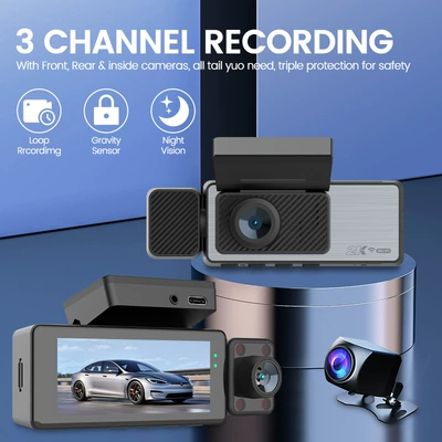 Three-Record Wifi Interconnection Gps – Driving recorder