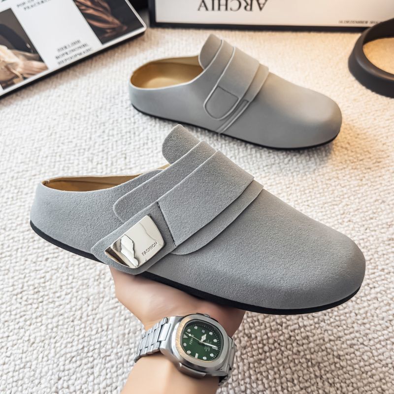 Large Size 45 Birkenstock Shoes for Men, New Model, Mule Style, Suede Finish, Couple's Style, Old Money Style, Slip-On Lazy Slippers Large Size 45 Birkenstock Shoes for Men, New Model, Mule Style, Suede Finish, Couple's Style, Old Money Style, Slip-On Lazy Slippers