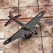 爱拼 全金属3d立体diy拼图拼装模型 B17轰炸机 彩色版