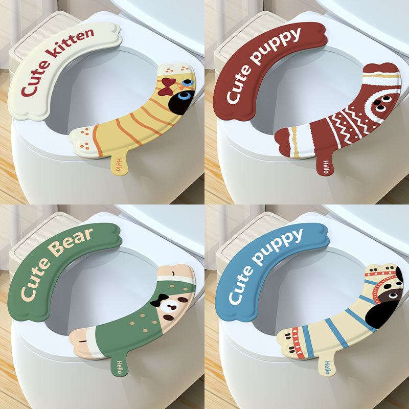 新型便器マット四季通用防水便器貼りはEVA便器マットを厚くします。|undefined