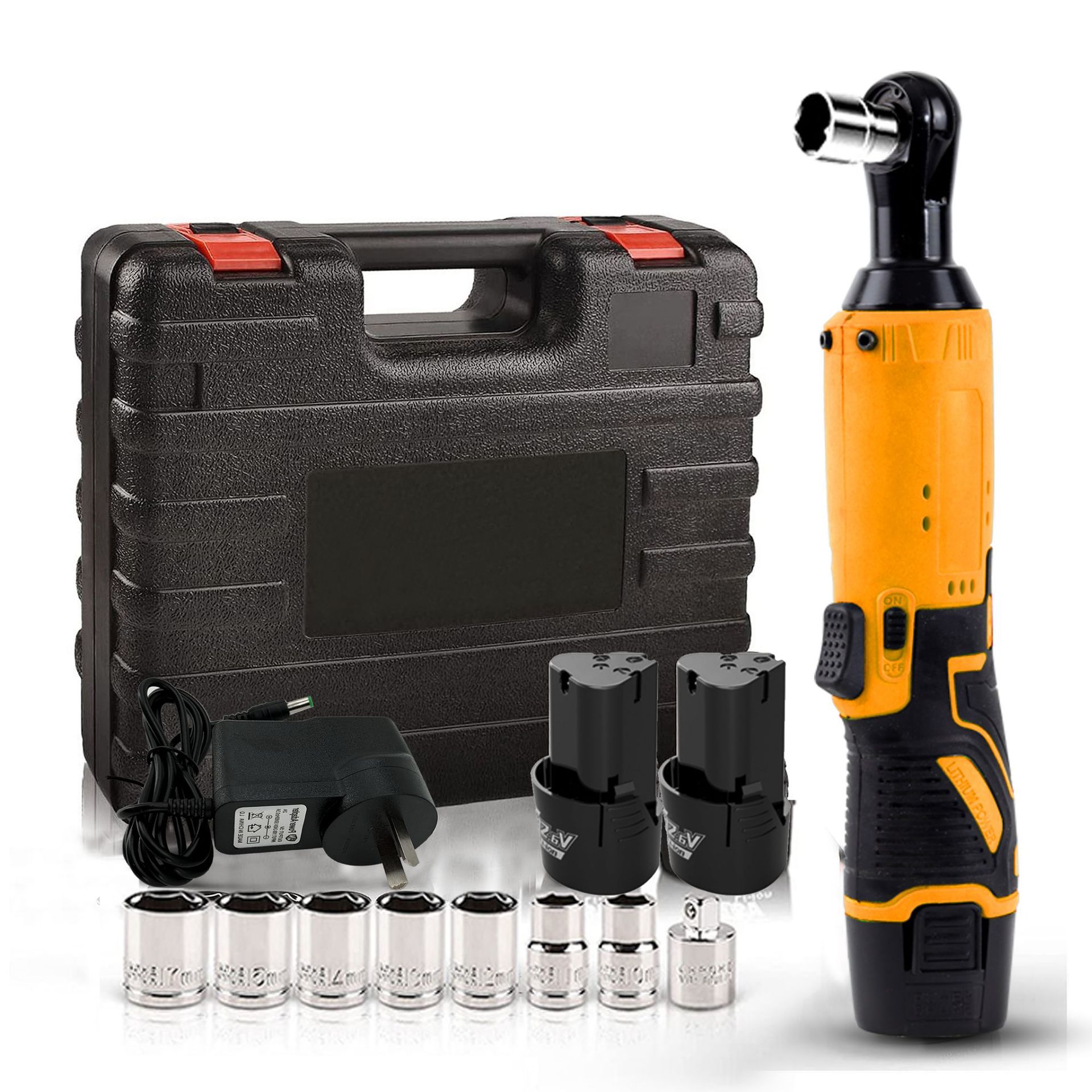 Wholesale high torque 90 degree angle electric ratchet wrench 12V rechargeable wrench lithium battery stage truss special