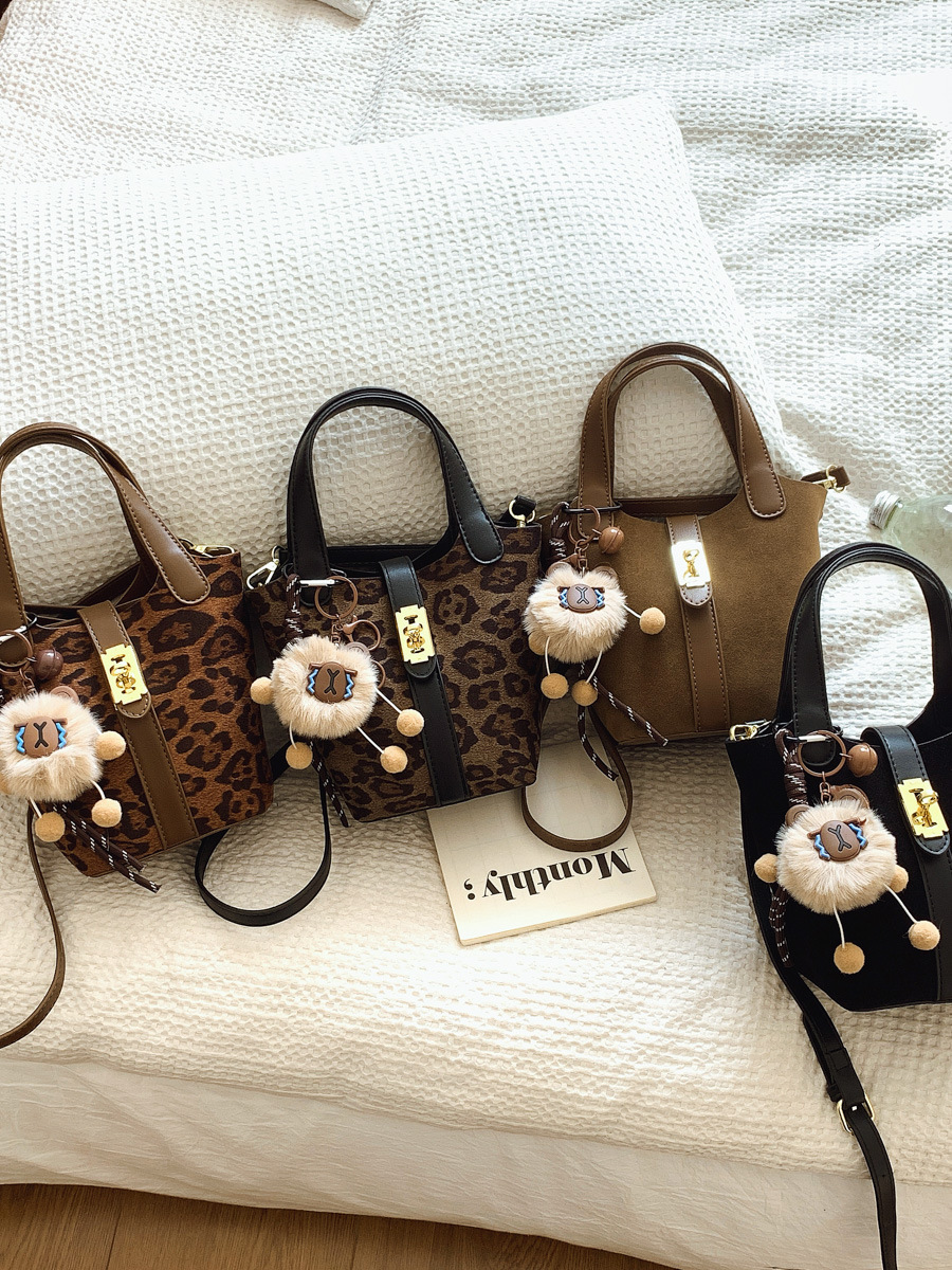 Modieuze schoudertas met luipaardprint dames crossbody bucket bag_voghion.com