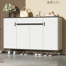 轻奢鞋柜家用门口大容量新款入户一体靠墙玄关柜收纳柜阳台储物柜