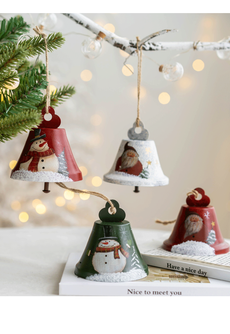 110g Weight Hanging Ornaments Event & Party Supplies Party Occasion Iron Material Christmas Cute Santa Claus Snowman Iron Party Hanging Ornaments