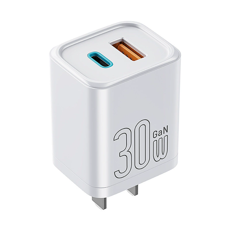 GaN PD30W совместимо с Apple 16 зарядным адаптером iPhone 15 быстрая зарядка головка Android USB быстрая зарядка адаптер