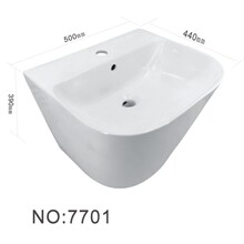 外贸批发挂墙式陶瓷盆户外洗手盆挂壁陶瓷悬空洗脸盆洗漱台挂盆