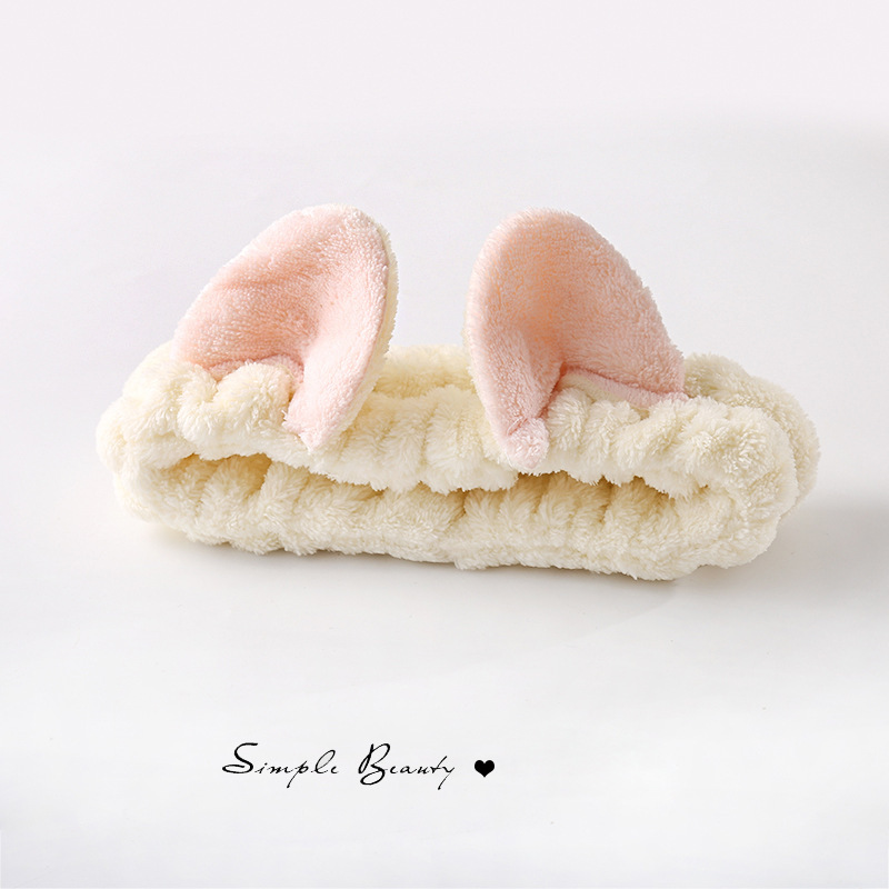 Diadema de felpa de dibujos animados 2025, antideslizante, para maquillaje o spa, estilo lindo