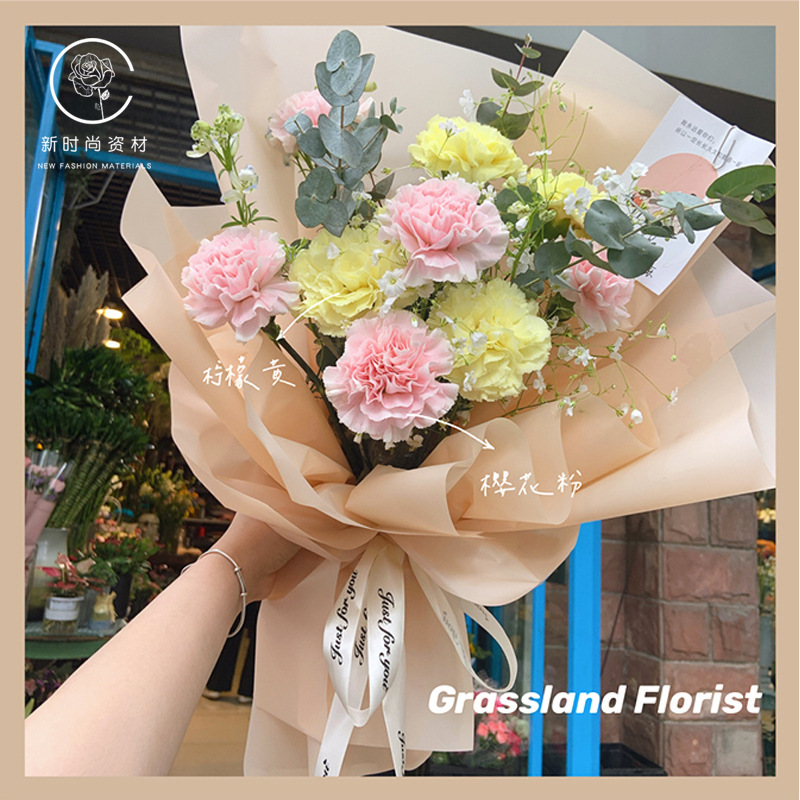 1.0/2.5cm英語ポリエステル帯プリント芸術リボン包装リボン付き花屋花花束|undefined