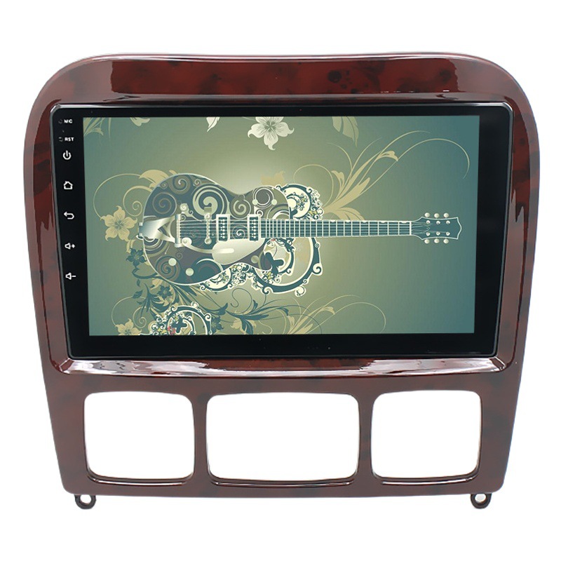 Aplicable a 09 mercedes-benz clase S rojo melocotón madera android navegación mp5 reproductor GPS revertir imagen coche todo en una máquina