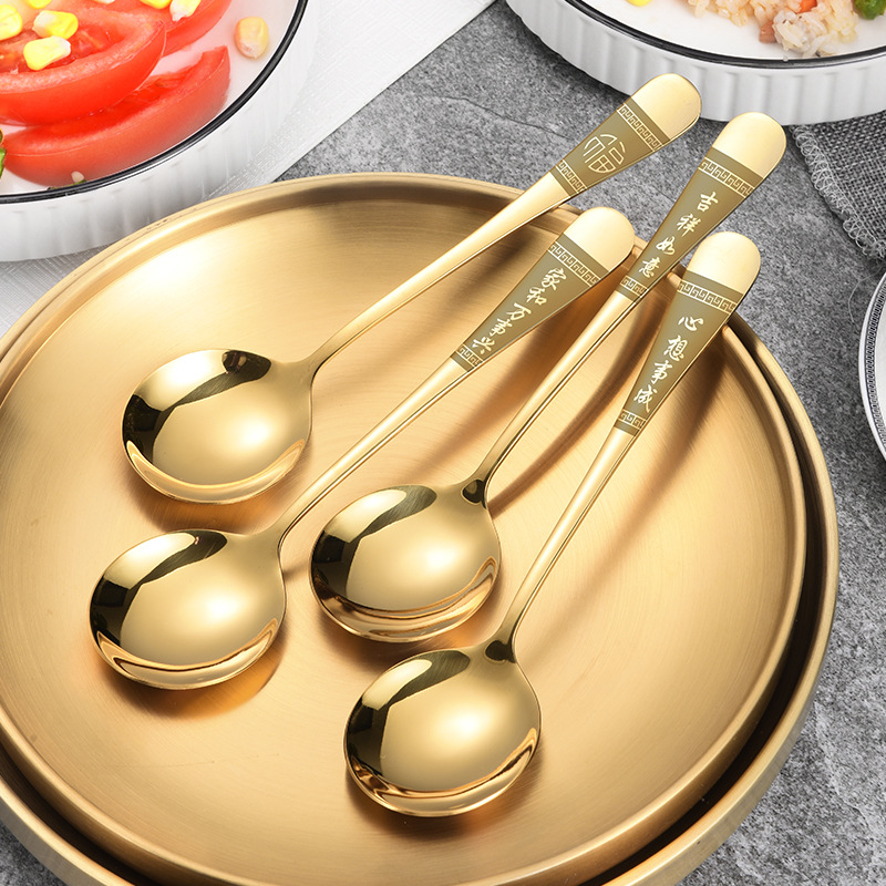 Creative cute spoon for home use stainless steel