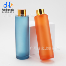 直圆平肩瓶100ml 120ml 150ml爽肤水瓶原液精油瓶盖子瓶玻璃瓶子