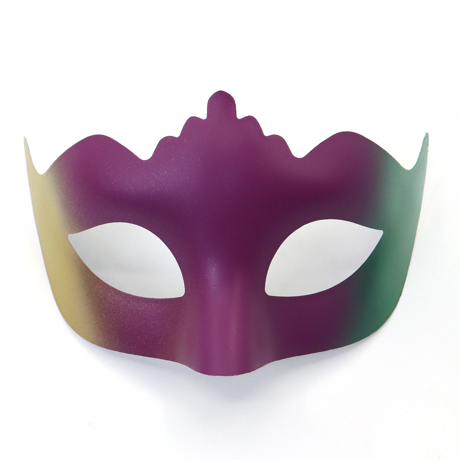 Amazon TK carnaval oro roxo verde tricolor retro máscara de mitad de cara espectáculo de escenario de fiesta máscara de accesorios