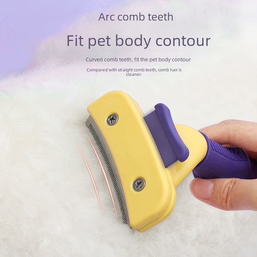 Pet Automatic De-shedding Comb Cat Floating Hair Removing Shaver Dog Grooming Tool for Dogs Untangling Scratching Comb