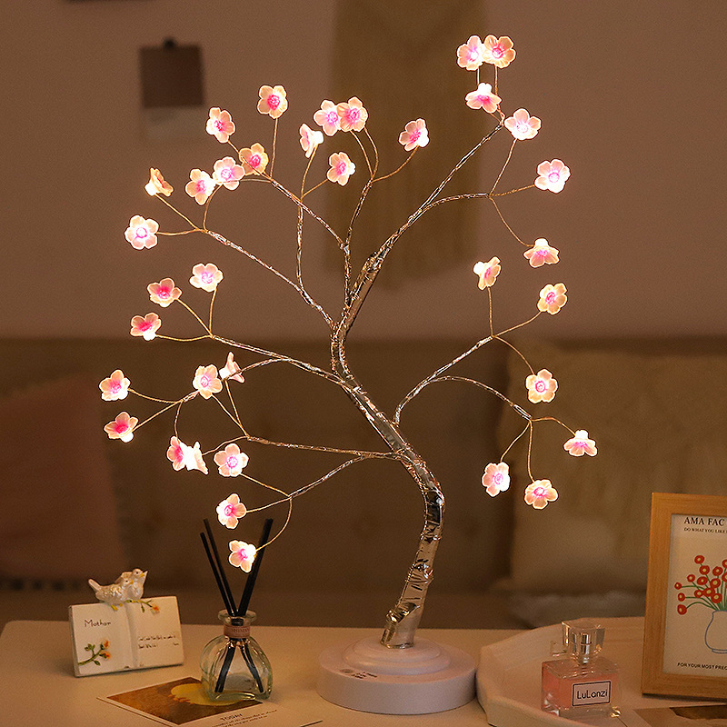 36L 복숭아꽃 나무 램프