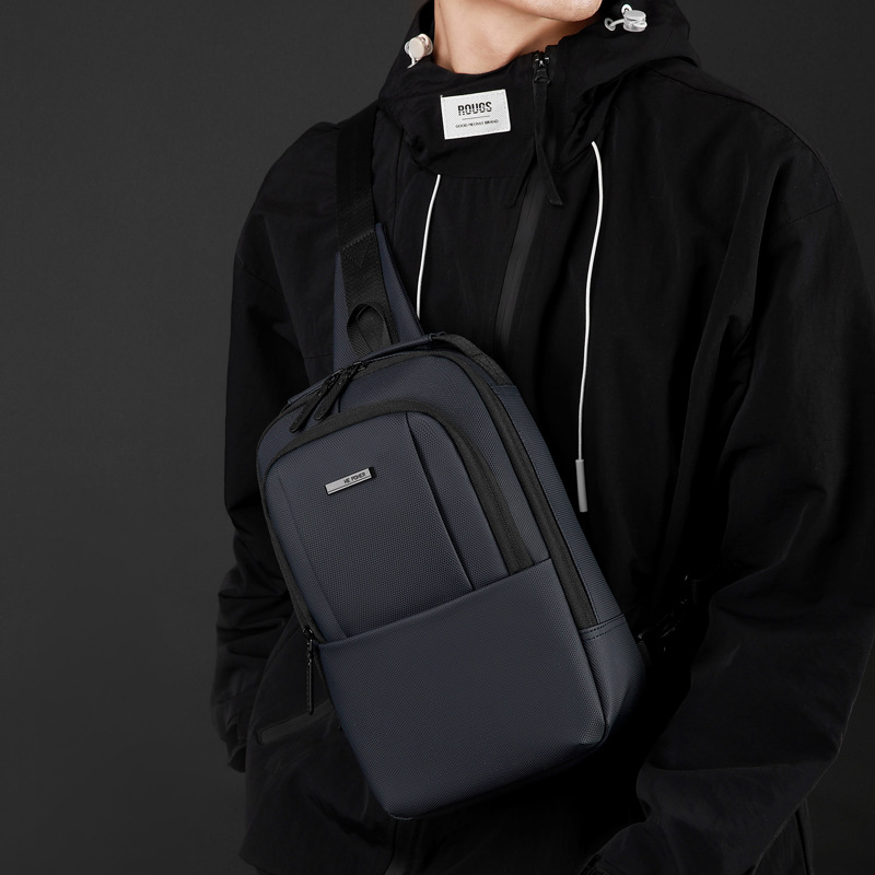 WEPOWER nuevo hombre alto sentido mochila simple bolsa de hombro casual bolso de pecho de viaje diario