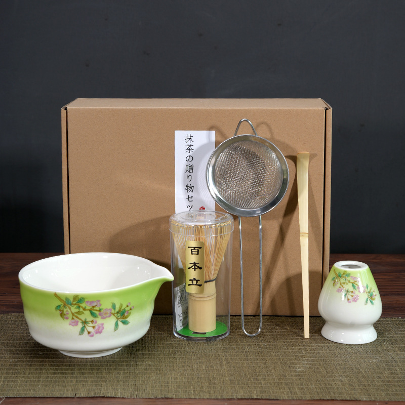 Japonés Matcha tazón Matcha túnica canción té herramientas de pedido taza de té de cerámica taza de té mezclador Matcha cepillo taza de té