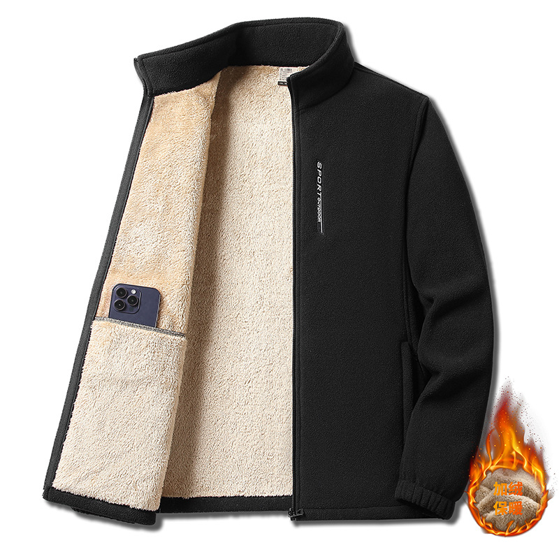 Men's Fleece Hoodie - Warm Oversized Thick Autumn Winter Jacket_voghion.com