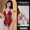 Red+red net socks