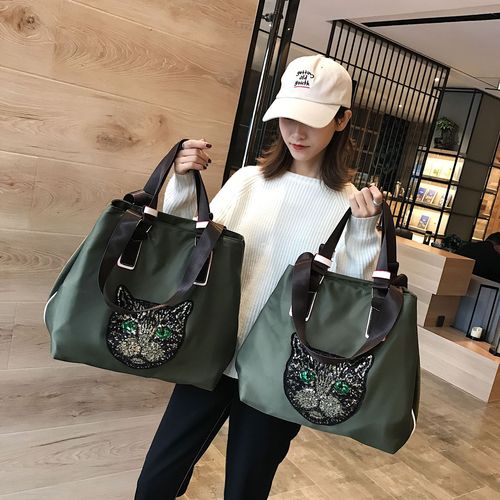 New sequined short-distance travel bag Internet celebrity small luggage bag travel bag shoulder portable fitness yoga bag boarding bag