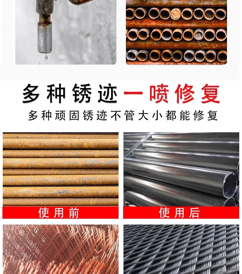 Galvanized Spray Paint, Self-Spraying Silver Powder Paint, Anti-Rust Paint, Metal Anti-Rust and Anti-Corrosion Electroplating, Rust-Free Hand-Operated Automatic Spray Paint