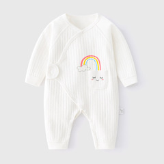 Newborn baby clothes first baby monk's robes pure cotton boneless baby infant onesie butterfly dress spring and autumn hundred days outfit