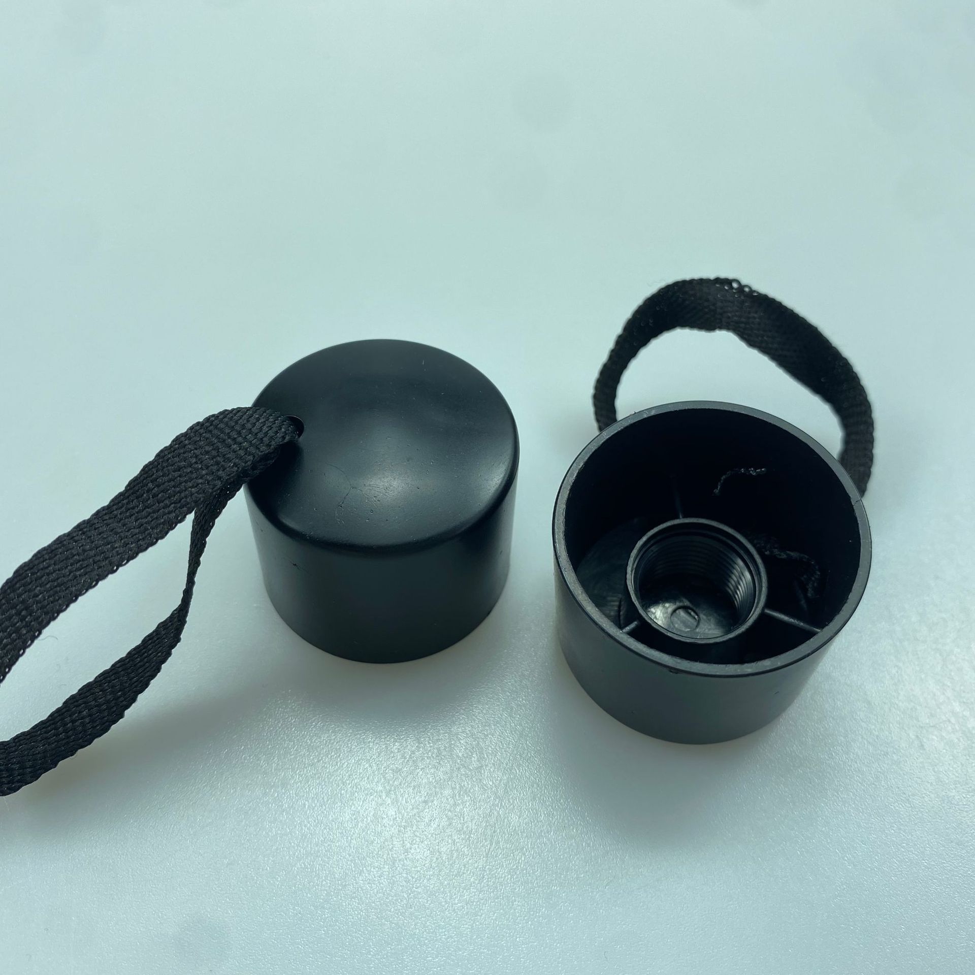 16mm黑色哑光伞柄ABS塑料大孔伞把雨伞配件 遮阳伞伞头 亚光圆柄