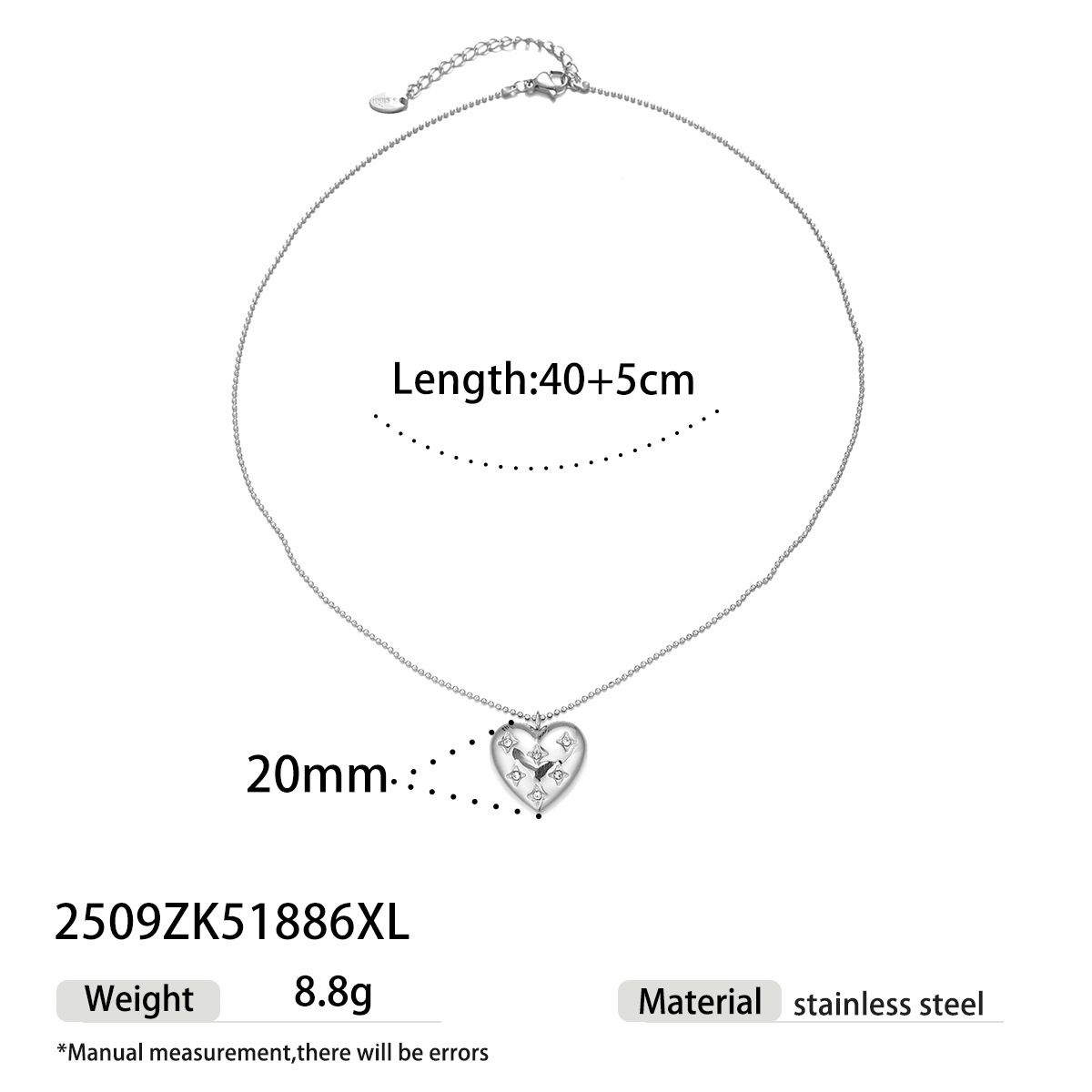 Collar de zircón de acero inoxidable transfronterizo TENA, estilo de nicho, diseño ligero y lujoso, personalidad universal, cadena de clavícula image 11