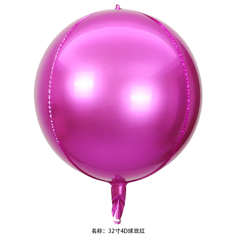 18 pulgadas 22 pulgadas 32 pulgadas 50 pulgadas 4D esfera redonda gran tamaño normal globo de película de aluminio decoración de fiesta de cumpleaños