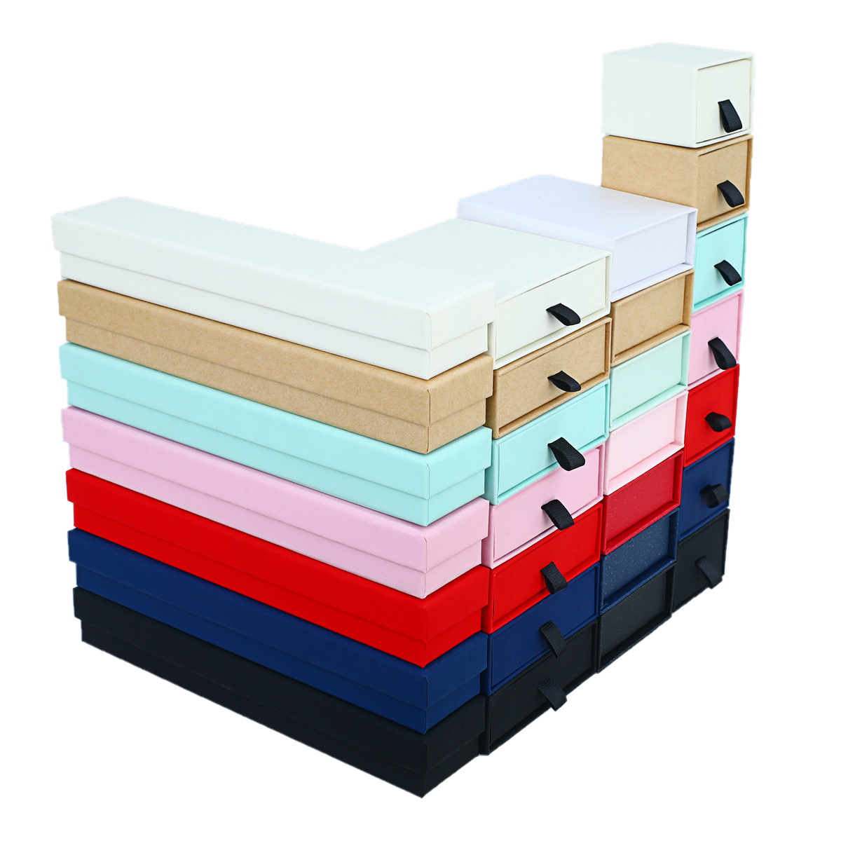 现货珠宝首饰包装盒项链礼盒耳环盒饰品袋翻盖戒指盒耳钉盒子批发