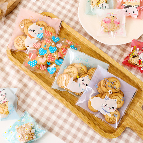 Snowflake Crispy Milk Jujube Packaging Bag, Self-Sealing Glue Bag, Nougat Candy Bags, Cookie Paper Baking Food Bags