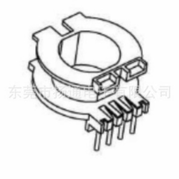 ATQ24电木骨架变压器骨架电源骨架立式4+0针   2401东北亚开放式