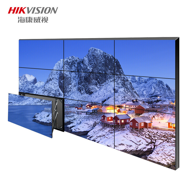 海康威视HIKVISION拼接屏LCD显示器 会议显示屏广告屏49吋3.5MM拼