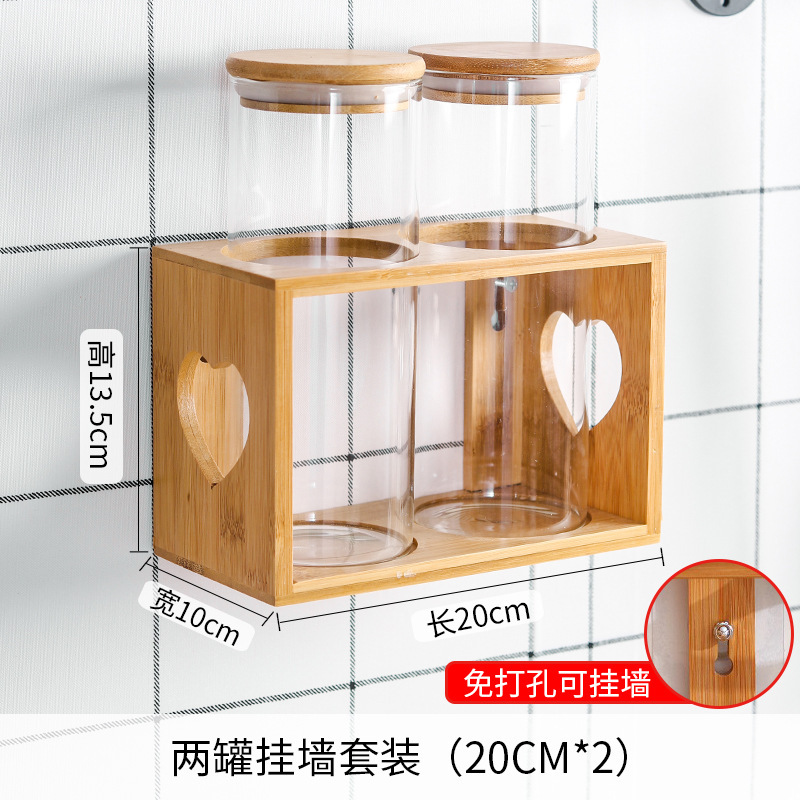 Botella de vidrio, botella de sellado, latas de té, latas de exhibición, granos de grado alimenticio, almacenamiento de granos, botella transparente, almacenamiento de cocina