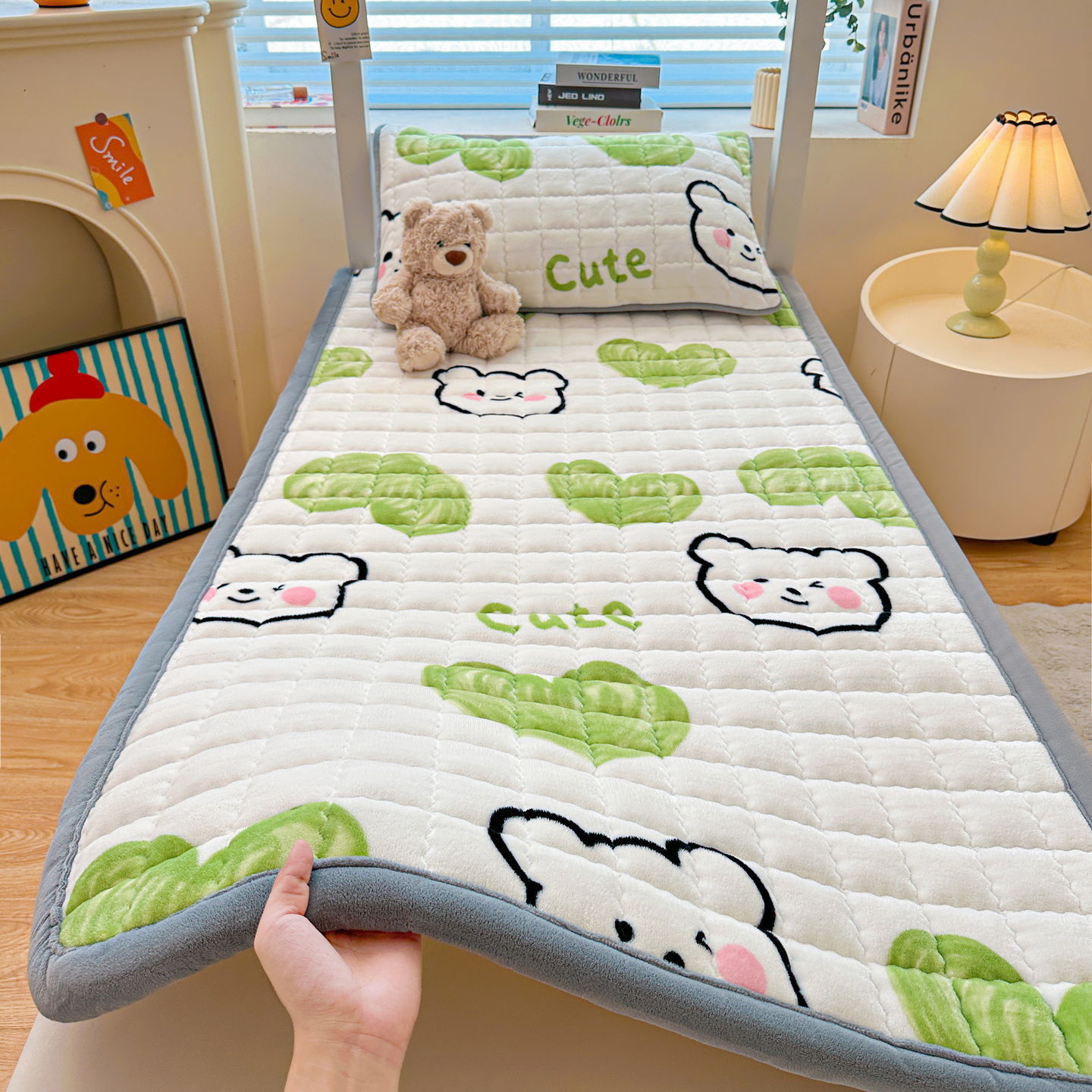colcha de invierno más mantas cama cama cama cama de leche estofado estofado hogar dormitorio estofado de estofado único para estudiantes