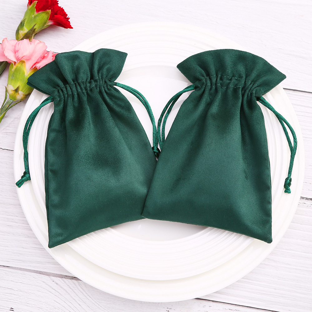 1 Piece Fashion Solid Color Cloth Drawstring Jewelry Packaging Bags display picture 8