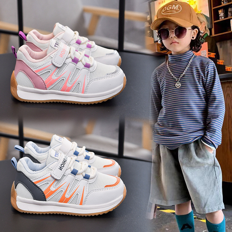 Zapatos infantiles de primavera 2026 zapatos de red zapatos deportivos infantiles zapatos casuales para niños zapatos casuales para niñas para bebés transfronterizos