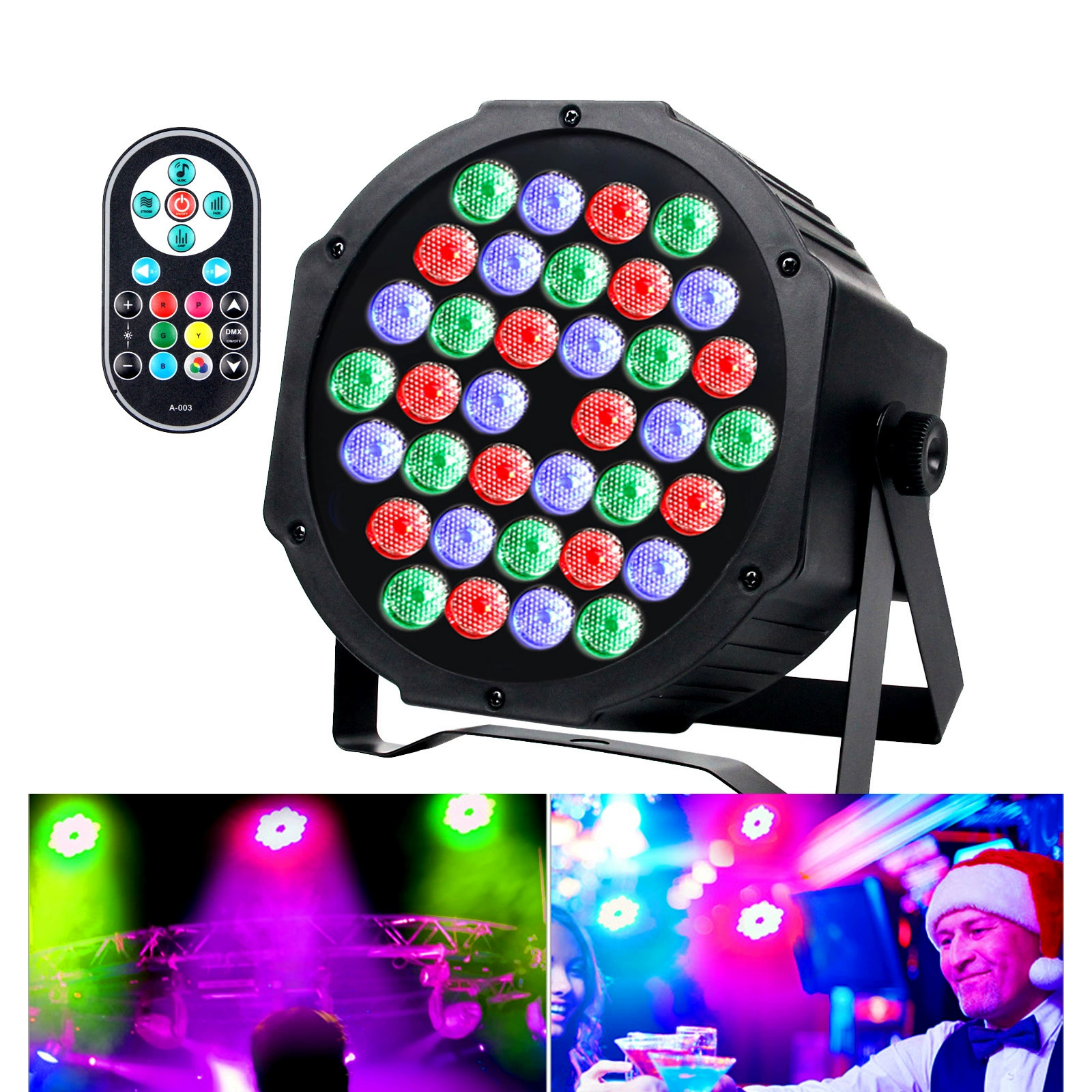 36 светодиодных палаконных светильников с звуковой краской фон вставки KTV бар сценические огни Рождественская проекция рекламная свадебная лампа