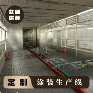 Customized Dry Paint Spray Booth Painting Dipping Production Line Heavy Duty Coating Machinery Intelligent Paint Spraying