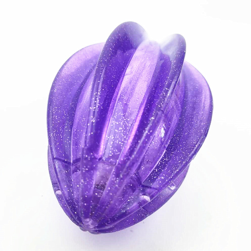 TPR luminoso mascota juguete perro elástico fútbol fruta carambola perro juguete bola Comercio exterior Venta caliente fútbol luminoso