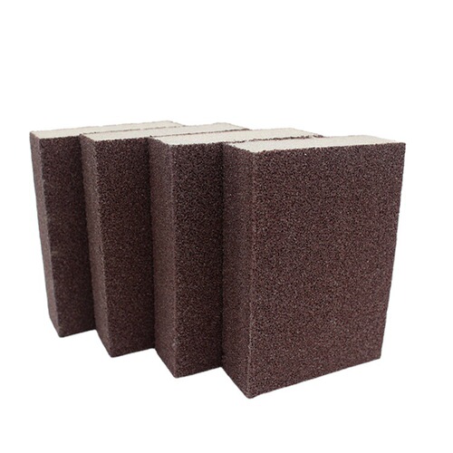 Emery sponge wipe, magic wipe to remove burnt and stubborn stains, wipe pot to remove rust, clean and wipe pot.