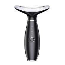 Fábrica transfronteriza de cuello doméstico instrumento de introducción de belleza máquina de masaje de vibración luz de color piel rejuvenecedora facial línea de cuello facial image 8