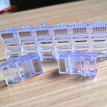 彩盒五类水晶头工厂 网线水晶头电脑周边配件耗材促销 电脑配件