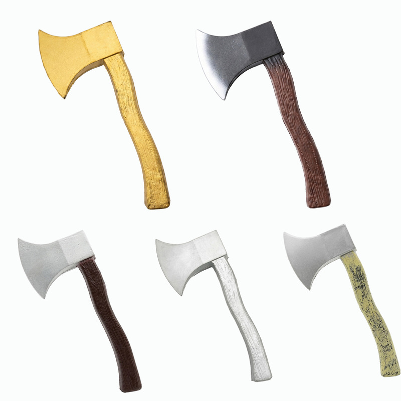 Shengfeng Manufacturer Halloween Carnival Toy Fire Ax Shanghai Beach Performance Props Equipment Pu Foam Ax
